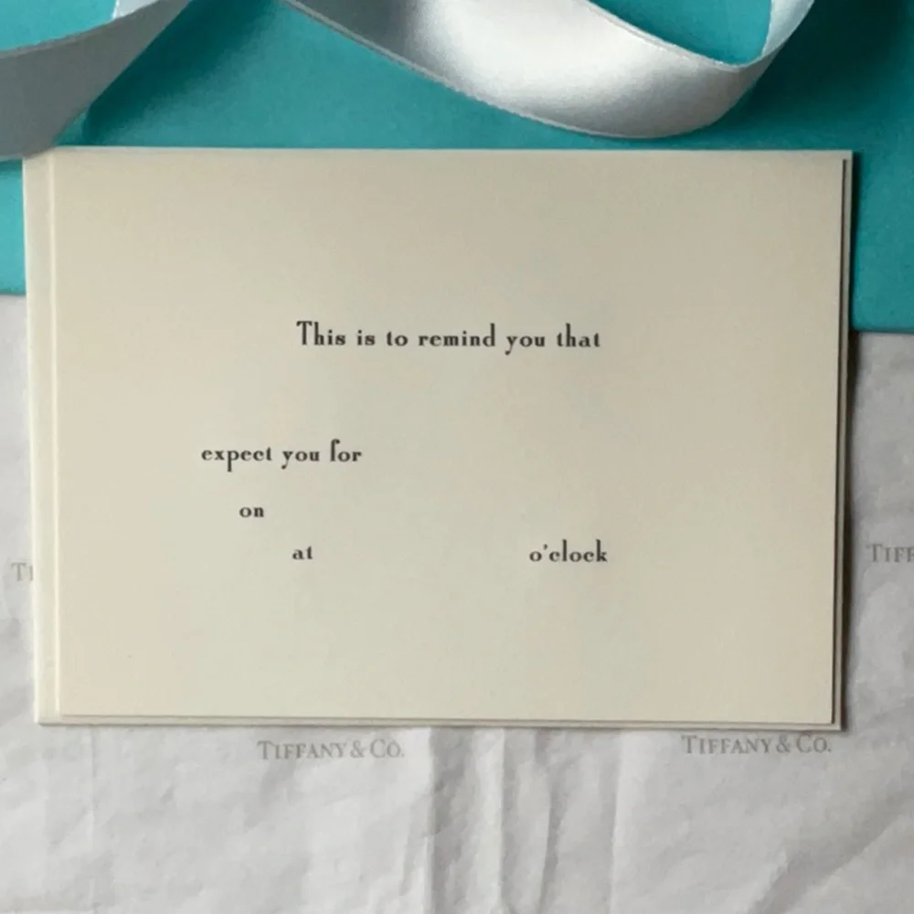 🌹 TIFFANY & CO. INVITATIONS 🌹 NWOT 🌹